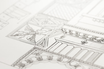 architectural drawing - detail column