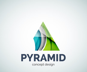 Pyramid logo business branding icon