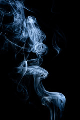 Movement of incense smoke.