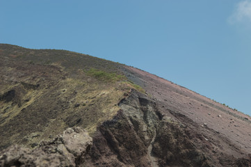 Crater of Mt Vesuvius