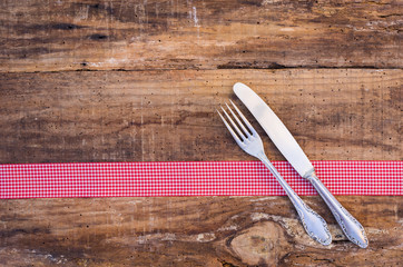 Speisekarte Besteck Alt Rustikal