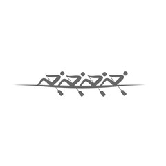 logo Rowing Fours. Vector