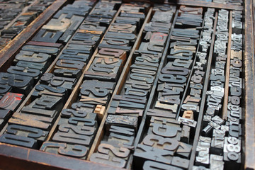 Letter and number metal stamps.