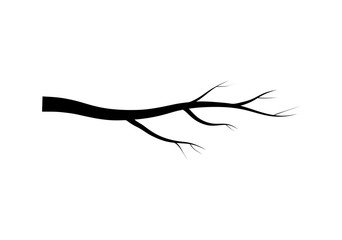 bare branch tree silhouette vector symbol icon design. Beautiful illustration isolated on white background