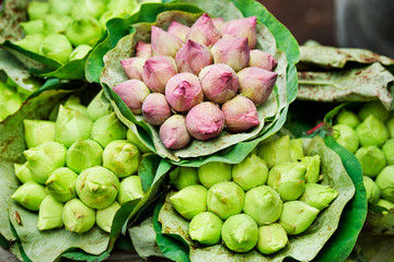 fresh lotus bud bouquet