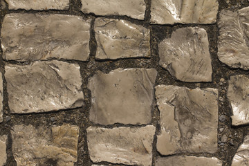 Tekstrura (background) of natural stone - a walking path