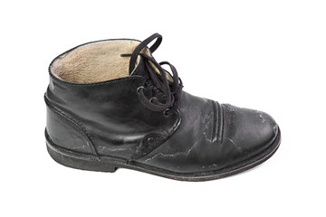 winter boots with salt