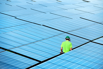 Solar power station top view