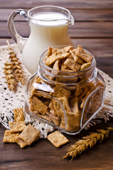 Cereal flakes for breakfast