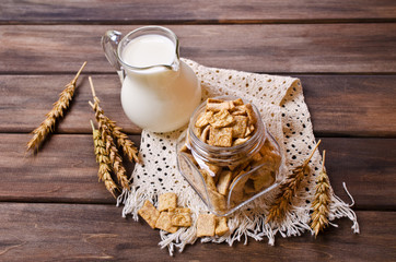 Cereal flakes for breakfast