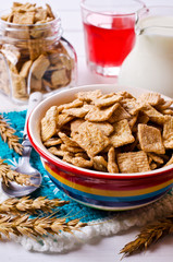 Cereal flakes for breakfast