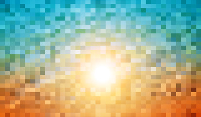 Abstract warm mosaic background