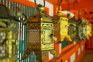 Fotobehang Ornate lanterns at Kasuga Grand Shrine © Andrés García
