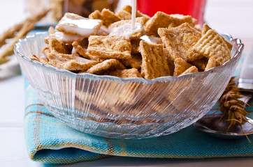 Cereal flakes for breakfast