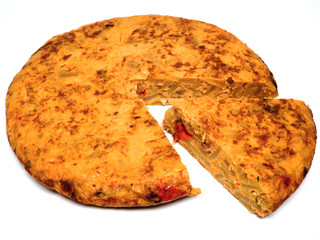 Angeschnittene Tortilla