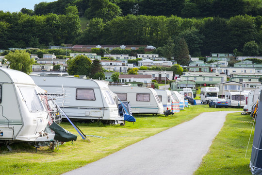 Campsite in Wales UK