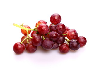 red grape isolated on white