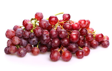 red grape isolated on white