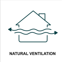 natural ventilation icon