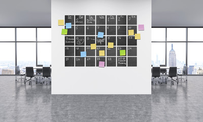 Timetable in office