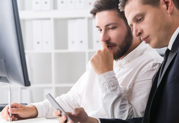 Obraz premium Business partners coworking