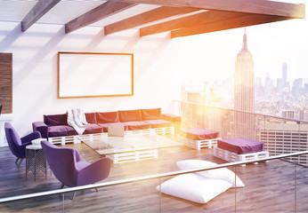 New York City flat with poster