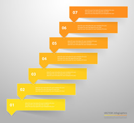 Vector lines arrows infographic.