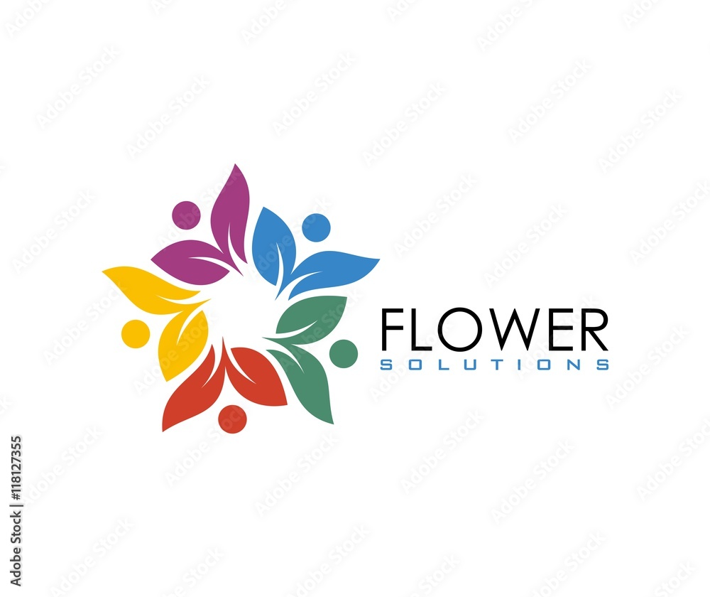 Wall mural Flower logo