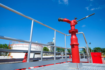 Fire water monitor in power plant