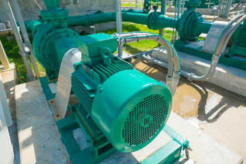 Centrifugal pump and motor in power plant