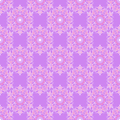 Nice colorful  Mandala. Vector Seamless Pattern.
