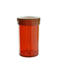 Brown Plastic Medicine Bottle isolated white background clipping