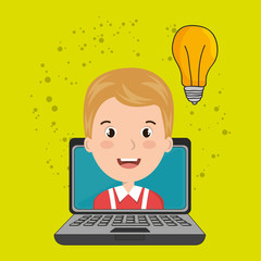 student laptop idea school