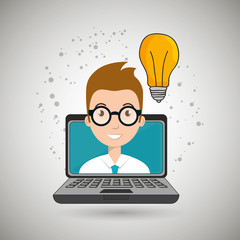 student laptop idea school