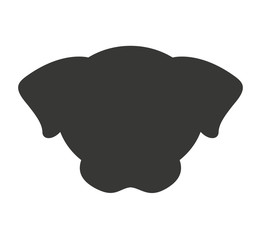 dog pet silhouette isolated icon