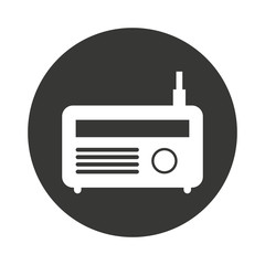 radio antena silhouette icon