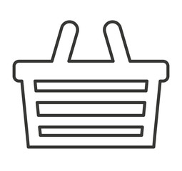 basket shopping isolated icon
