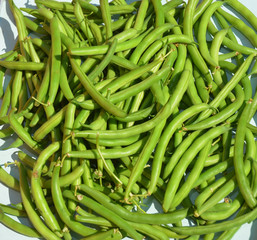 Green beans casserole, also known as string beans, or snap beans