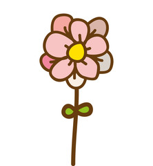 flower floral nature icon