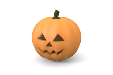 Halloween Pumpkin, isolated on White
