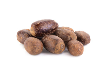 Nutmeg isolated on white background