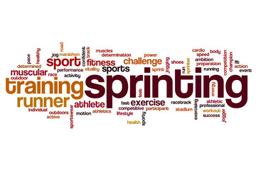 Sprinting word cloud