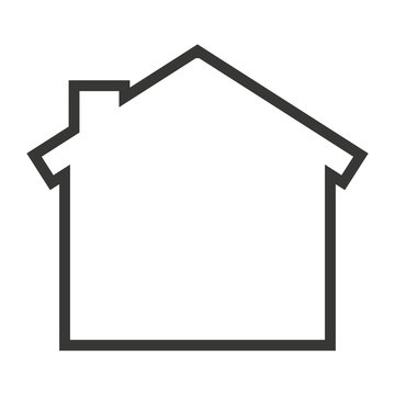 house home silhouette isolated icon