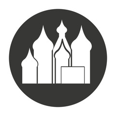 taj mahal isolated icon
