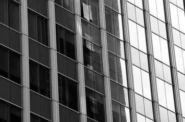 windows of modern office building.