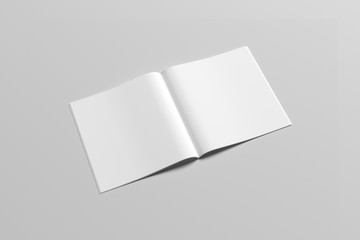 Square Catalog / Magazine Mock-Up - Perfect Binding