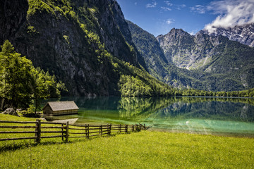 Der Obersee in Bayern