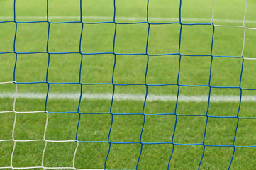 Fusball Tor mit Tornetz © Marcel Paschertz