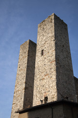 Fototapeta na wymiar Torri Salvucci Towers; San Gimignano