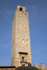 Fototapeta na wymiar Torre Grossa Tower; San Gimignano; Tuscany